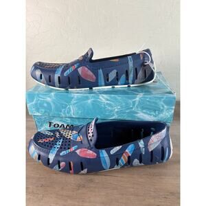 Floafers Country Club Driver‎ in Navy Peony Surf Boards Water Shoes Loafers Sz 8